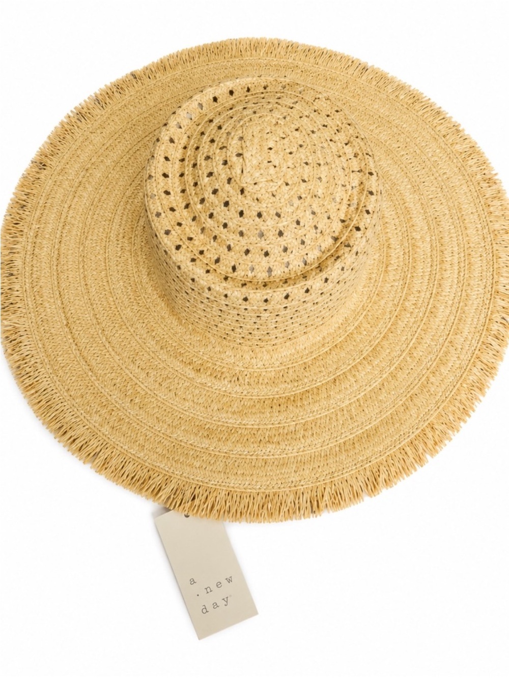 Wide-Brim Straw Sun Hat - Picture 2 of 6